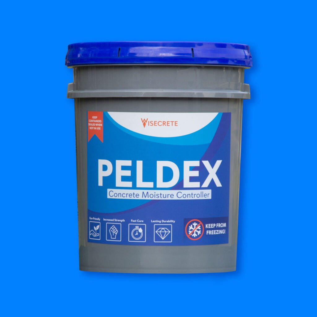 Peldex's Concrete Moisture Controller used for concrete coatings to prevent water from causing the coatings to peel or bubble.