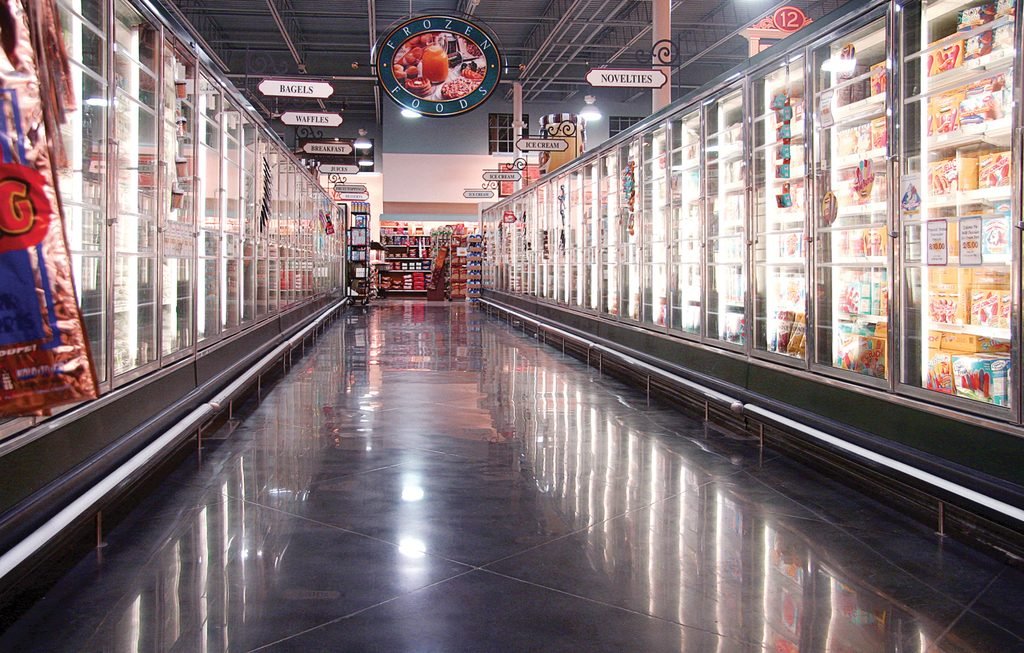 Dyed polished concrete floor that shows the benefits of using unique style floors like dyed polished concrete or terrazzo polishing floors.